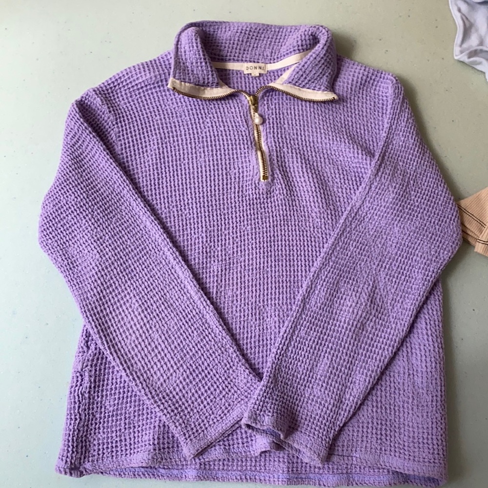 donni waffle quarter zip